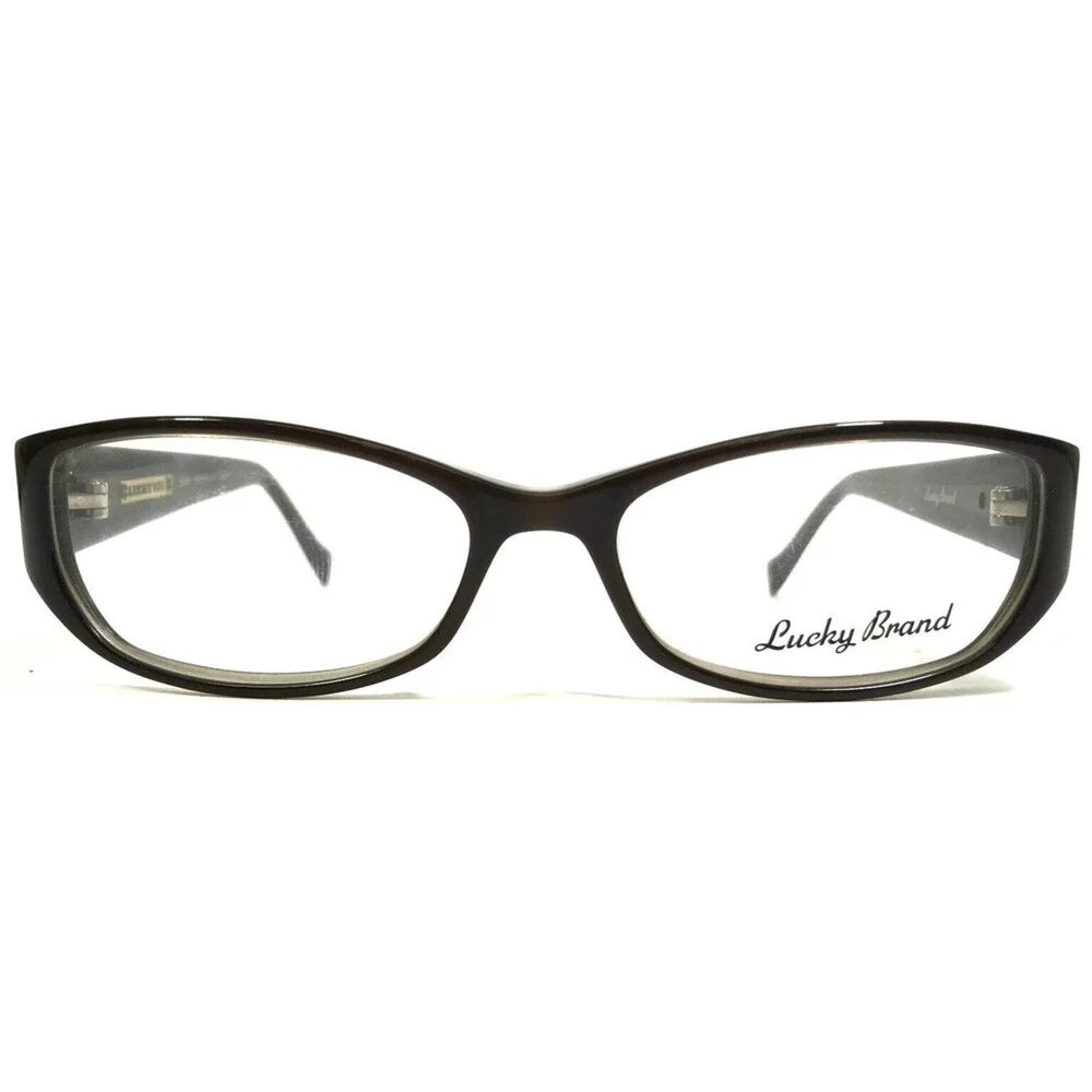 Lucky Brand Eyeglasses Frames SADIE BROWN/OLIVE PEARL Rectangular 52-15-130